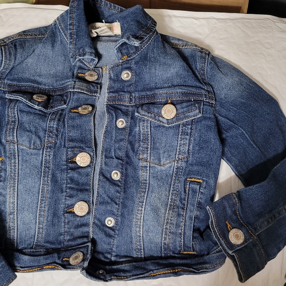 Denim Blue Jean Jacket Coat, toddler size 4